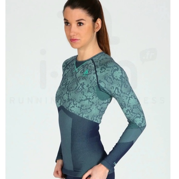 Odlo Blackcomb Evolution Base Layer moisture wicking. Ventilation. Outdoor. EUC - Picture 2 of 10